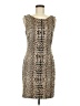 Suzy Shier Animal Print Tan Cocktail Dress Size M - photo 1