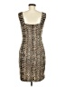 Suzy Shier Animal Print Tan Cocktail Dress Size M - photo 2