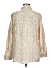 Rails 100% Rayon Animal Print Ivory Long Sleeve Blouse Size XL - photo 2