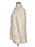 Rails 100% Rayon Animal Print Ivory Long Sleeve Blouse Size XL - photo 5