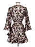 Saloni 100% Polyester Paisley Brown Cocktail Dress Size 2 - photo 2