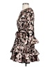 Saloni 100% Polyester Paisley Brown Cocktail Dress Size 2 - photo 5