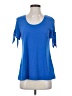 Slinky Brand Blue Short Sleeve Top Size XS - photo 1