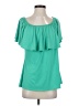 Slinky Brand Teal Short Sleeve Blouse Size S - photo 1