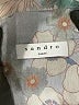 Sandro Silver Short Sleeve Blouse Size Med (2) - photo 7