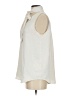 Ann Taylor 100% Polyester Ivory Sleeveless Blouse Size S - photo 5