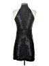 Shein 100% Polyester Metallic Black Cocktail Dress Size S - photo 2