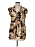 Spense 100% Polyester Brown Sleeveless Blouse Size M - photo 1