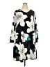 Lularoe Print Gray White Casual Dress Size 3X - photo 1