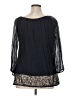 Assorted Brands Black 3/4 Sleeve Blouse Size XL (estimated) - photo 2