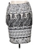 White Mark Paisley Gray Casual Skirt Size XL - photo 1