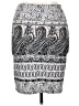 White Mark Paisley Gray Casual Skirt Size XL - photo 2
