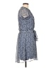 MSK 100% Polyester Paisley Blue Casual Dress Size 10 (petite) - photo 4