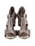 Sofft 100% Leather Metallic Silver Gold Sandals Size 8 - photo 2