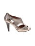 Sofft 100% Leather Metallic Silver Gold Sandals Size 8 - photo 1