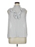 Who What Wear 100% Polyester Silver Sleeveless Blouse Size XL - photo 1