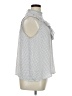Who What Wear 100% Polyester Silver Sleeveless Blouse Size XL - photo 4