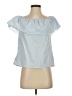 Unbranded 100% Cotton Blue Short Sleeve Blouse Size 4 - photo 1