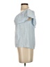 Unbranded 100% Cotton Blue Short Sleeve Blouse Size 4 - photo 5