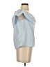 Unbranded 100% Cotton Blue Short Sleeve Blouse Size 4 - photo 4