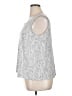 Rose + Olive Silver Sleeveless Blouse Size XL - photo 5