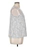 Rose + Olive Silver Sleeveless Blouse Size XL - photo 4