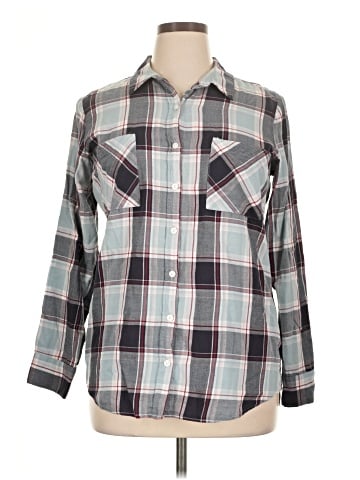 Mudd 3/4 Sleeve Button-Down Shirt (view 1)
