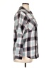 Mudd 100% Cotton Plaid Gray 3/4 Sleeve Button-Down Shirt Size XL - photo 4