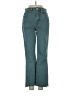 Ann Taylor LOFT Chevron-herringbone Teal Jeans Size 00 - photo 1