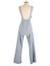 Japna 100% Cotton Chevron-herringbone Gray Jumpsuit Size S - photo 2