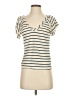 Chaser Stripes Ivory Short Sleeve T-Shirt Size XS - photo 1