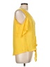 Perseption Concept Yellow Short Sleeve Top Size L - photo 4
