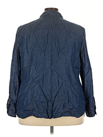 Jaclyn Smith 3/4 Sleeve Button-Down Shirt (view 2)