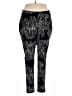 FASHION TO FIGURE Graphic Black Active Pants Size 2X Plus (2) - photo 1