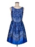 Outback Red Paisley Blue Cocktail Dress Size 6 - photo 1