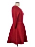 BCX Solid Red Casual Dress Size L - photo 4