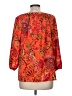 Sara Michelle 100% Polyester Orange 3/4 Sleeve Blouse Size M - photo 2