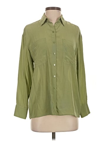 Los Angeles Atelier & Other Stories Long Sleeve Silk Top (view 1)