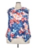 Time and Tru Blue Sleeveless Blouse Size 22 - photo 1