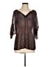 Fun2Fun 100% Polyester Brown 3/4 Sleeve Blouse Size L - photo 1