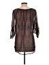Fun2Fun 100% Polyester Brown 3/4 Sleeve Blouse Size L - photo 2