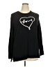 Marled Black Pullover Sweater Size 2X - photo 1