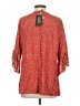 GiGio 100% Rayon Red 3/4 Sleeve Blouse Size S - photo 2