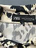 Zara Animal Print Ivory Long Sleeve Blouse Size XS - photo 7