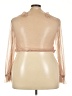 Ashley Stewart 100% Polyester Tan Long Sleeve Blouse Size 3X - photo 2
