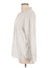 Cupcakes & Cashmere Stripes Ivory Long Sleeve Blouse Size L - photo 5