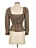 Liberty Art Fabrics for J.Crew 100% Cotton Brown 3/4 Sleeve Blouse Size 4 - photo 2