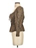 Liberty Art Fabrics for J.Crew 100% Cotton Brown 3/4 Sleeve Blouse Size 4 - photo 5