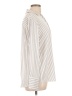 Cupcakes & Cashmere Stripes Ivory Long Sleeve Blouse Size L - photo 4