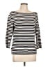 Lauren Jeans Co. 100% Cotton Stripes Black Silver Pullover Sweater Size L - photo 1